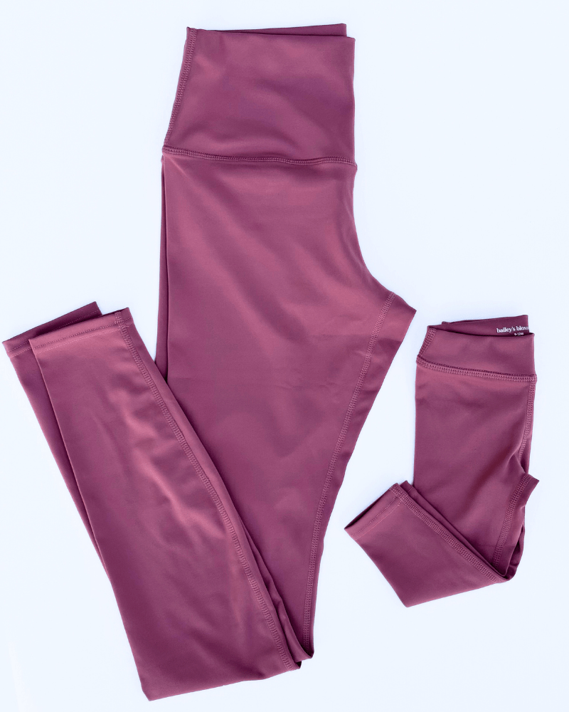 PREORDER! Peyton High Rise Yoga Pant - Rose Taupe product_type - Bailey's Blossoms