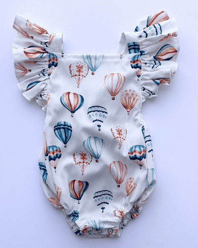 PREORDER! Shiloh Ruffle Back Romper - Hot Air Ballons #product_type - Bailey's Blossoms