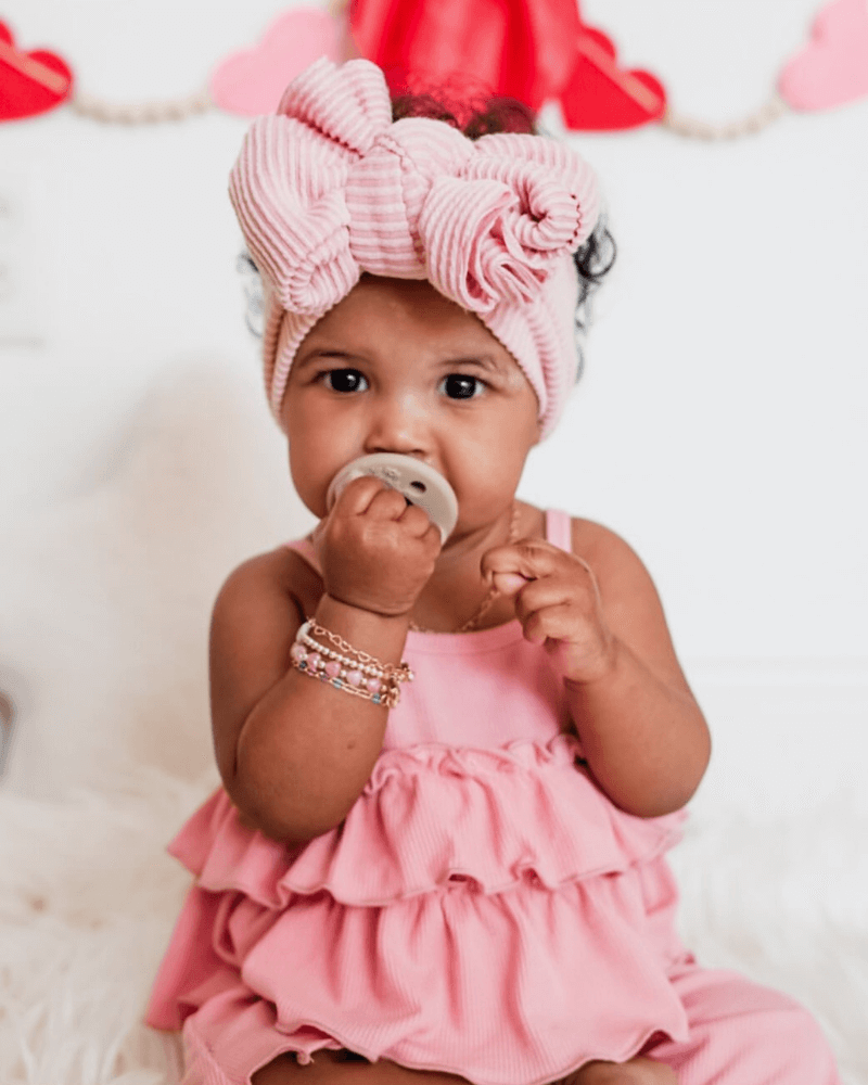 Presley Ruffle Tank Two - Piece Set - Pink 