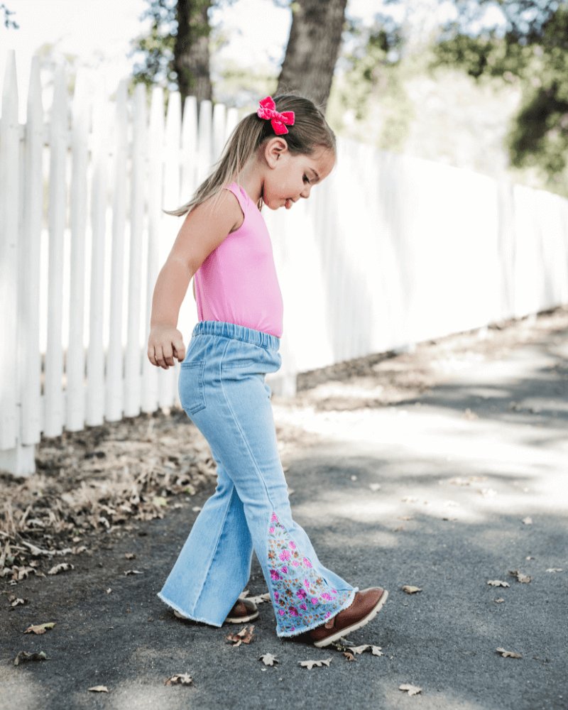 Embroidered bell bottoms shop