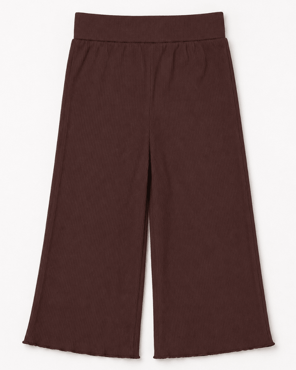 Rhea Ribbed Wide Leg Pants - Espresso product_type - Bailey's Blossoms