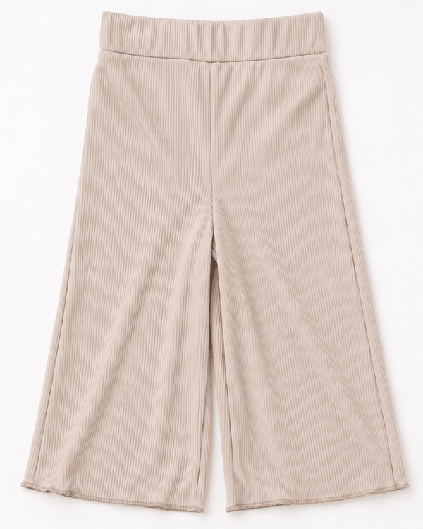 Rhea Ribbed Wide Leg Pants - Irish Cream product_type - Bailey's Blossoms