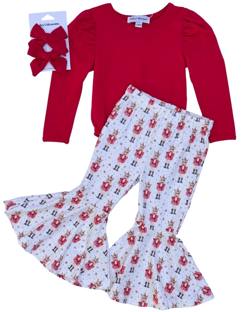 Rosalind Puff Long Sleeve Leotard - Red product_type - Bailey&