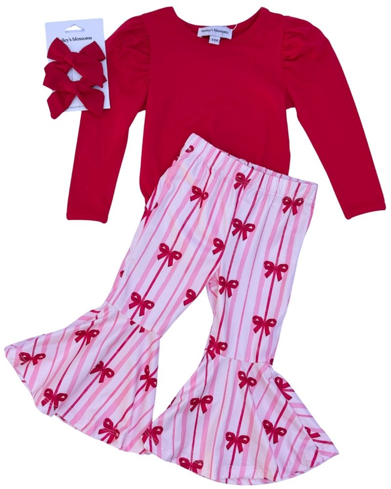 Rosalind Puff Long Sleeve Leotard - Red product_type - Bailey&