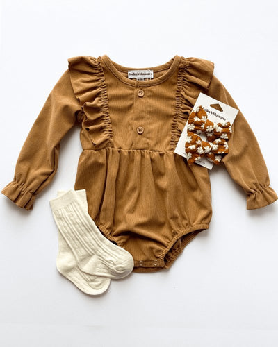Samantha Bubble Romper - Haystack #product_type - Bailey's Blossoms