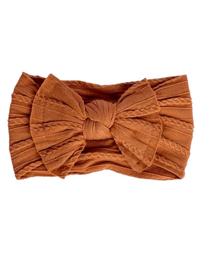 Solid Knit Nylon Headband - Camel #product_type - Bailey's Blossoms
