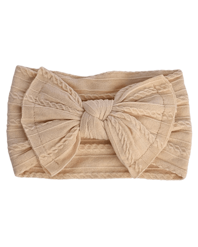 Solid Knit Nylon Headband - Cream #product_type - Bailey's Blossoms