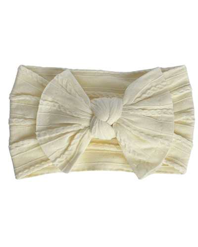 Solid Knit Nylon Headband - Pale Yellow #product_type - Bailey's Blossoms