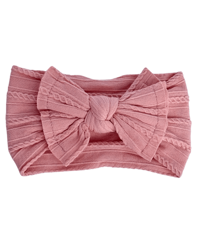 Solid Knit Nylon Headband - Rose Pink #product_type - Bailey's Blossoms