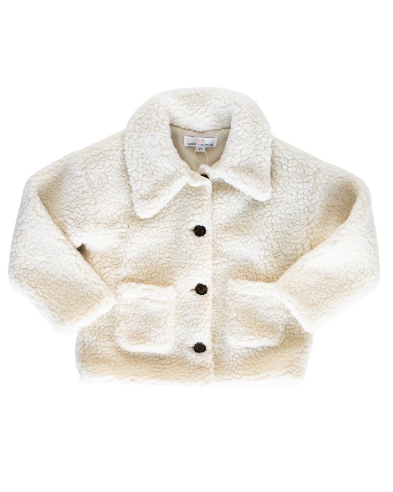 Stevie Teddy Jacket - Ivory