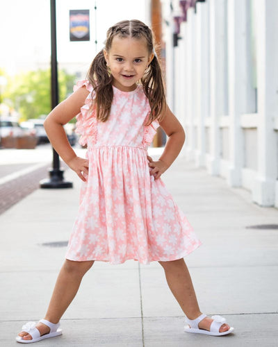 Zoey Ruffle Play Dress - Pink Floral #product_type - Bailey's Blossoms
