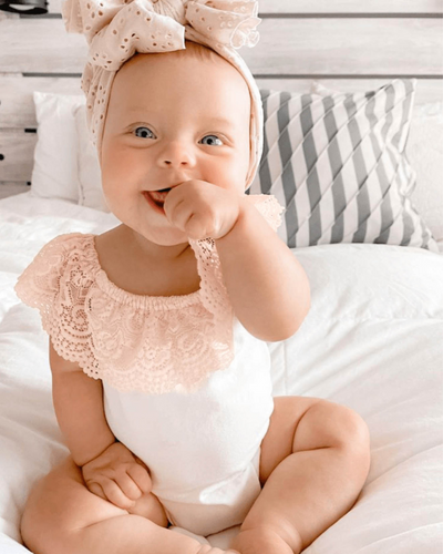 Kenzie Lace Flutter Sleeve Leotard - Vanilla Cream #product_type - Bailey's Blossoms