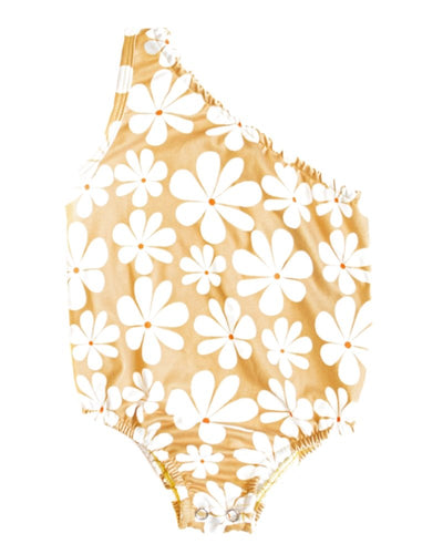 Adley One Shoulder Leotard - Golden Daffodils #product_type - Bailey's Blossoms