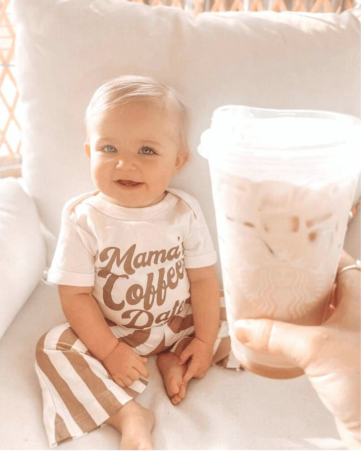 Blakely Boho Bell Bottoms - Tan Stripes 