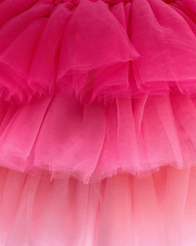 Candi Tulle Layered Tutu Skirt - Pink Ombre #product_type - Bailey's Blossoms