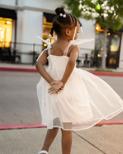Corrin Layered Tulle Dress - Ivory #product_type - Bailey's Blossoms