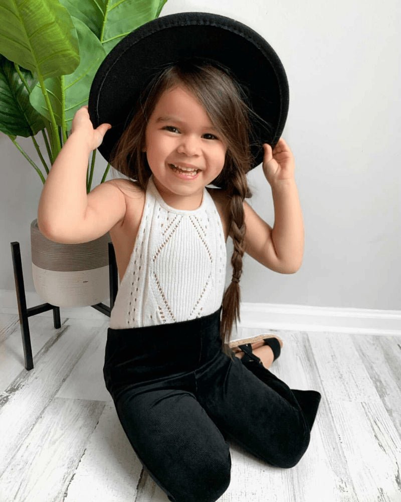 Drake Crochet Halter Romper - Gardenia 