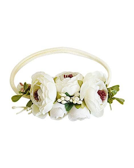 Floral Stretch Headband - Classic Ivory #product_type - Bailey's Blossoms