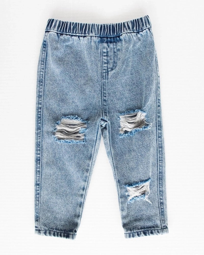 Frankie Distressed Denim Jeans - Acid Wash #product_type - Bailey's Blossoms