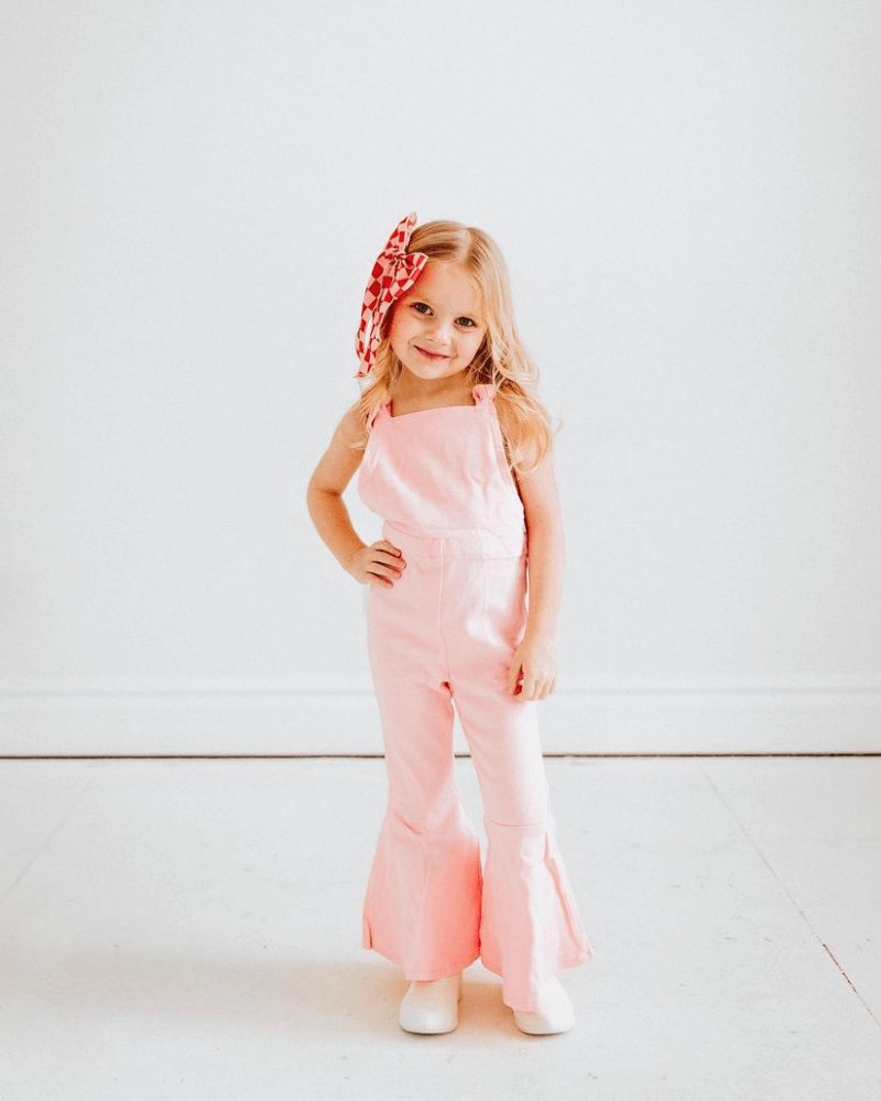Jaden Tie-Strap Jumpsuit - Pink #product_type - Bailey's Blossoms