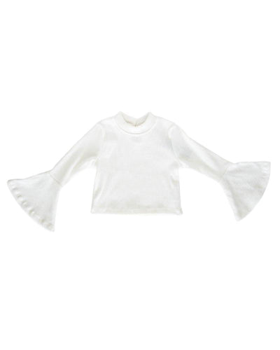 Joni Bell Sleeve Top - Ivory Rib #product_type - Bailey's Blossoms