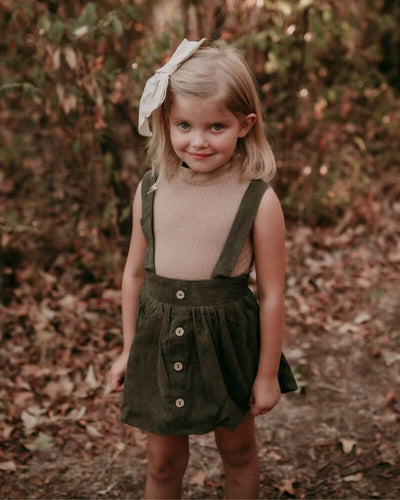 Kenli High Neck Ribbed Leotard - Maple Sugar #product_type - Bailey's Blossoms
