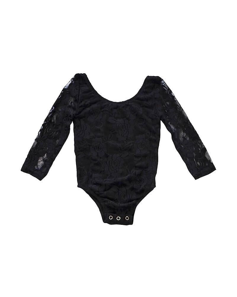 Lana Lace Leotard - Black #product_type - Bailey's Blossoms