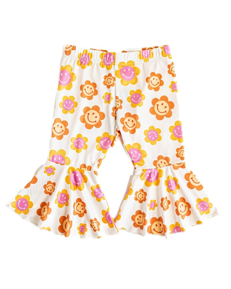 Lina Pleated Bell Bottoms - Far Out Floral #product_type - Bailey's Blossoms