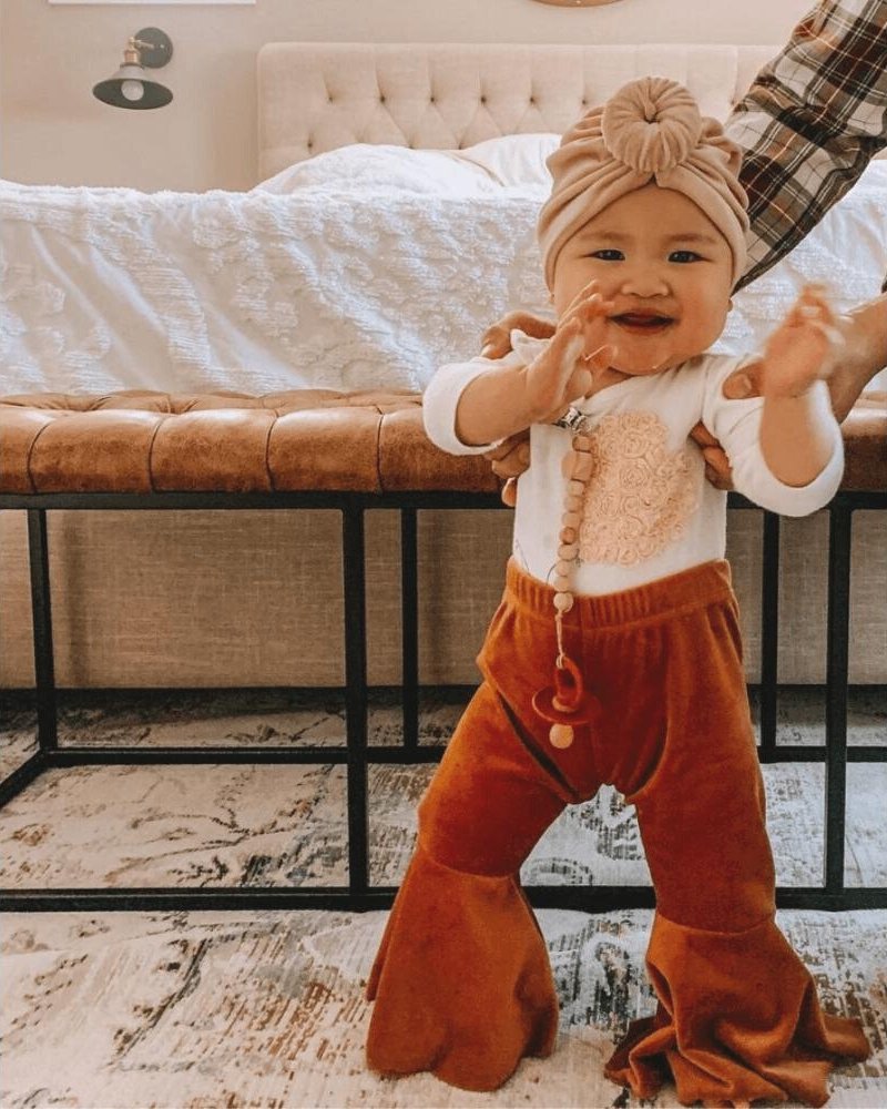 Baby velvet hotsell bell bottoms
