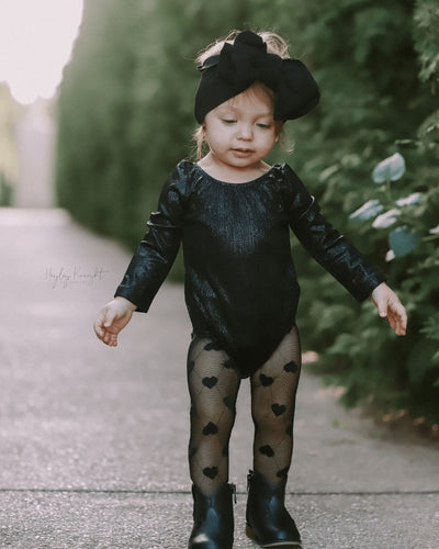 Livee Long Sleeve Leotard - Time-to-Shine Onyx #product_type - Bailey's Blossoms