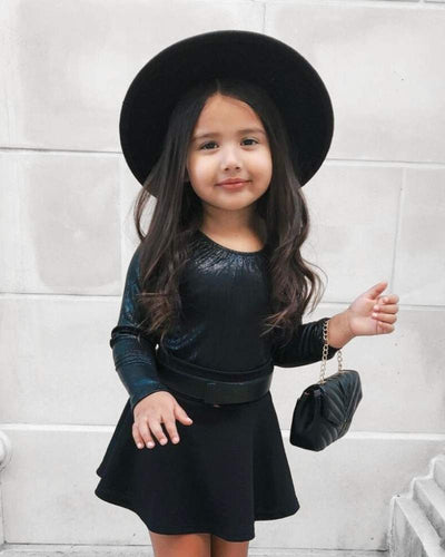 Livee Long Sleeve Leotard - Time-to-Shine Onyx #product_type - Bailey's Blossoms