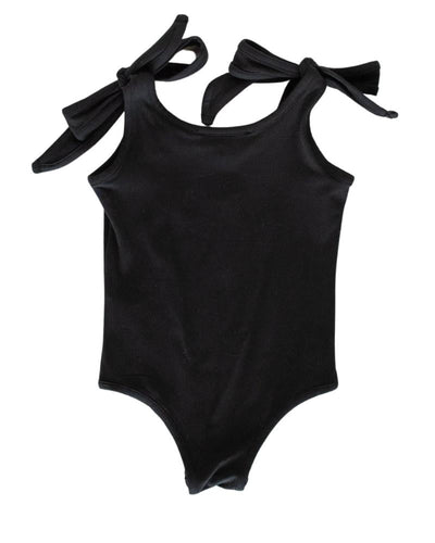 Madden Tie Shoulder Tank Leotard - Black #product_type - Bailey's Blossoms