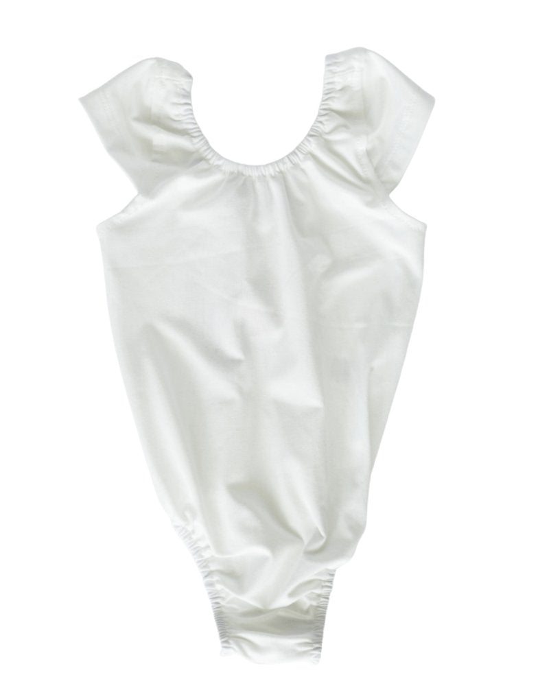 Maggie Cap Sleeve Leotard - White #product_type - Bailey's Blossoms