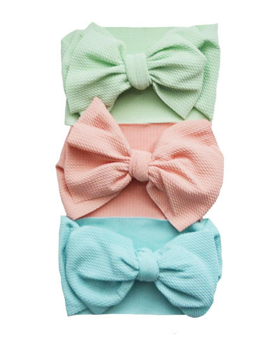 Mila Messy Bow Headbands - Cotton Candy #product_type - Bailey's Blossoms