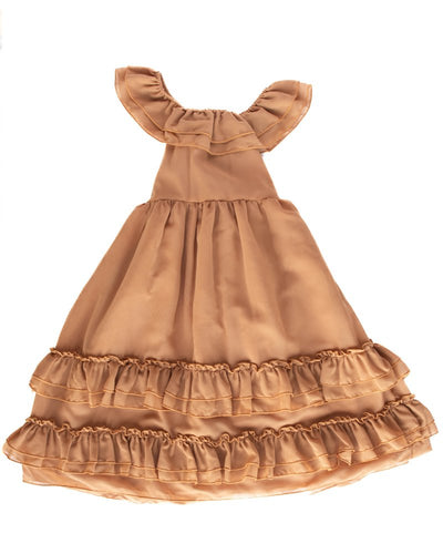 Nellie Ruffle Maxi Dress - Mocha #product_type - Bailey's Blossoms