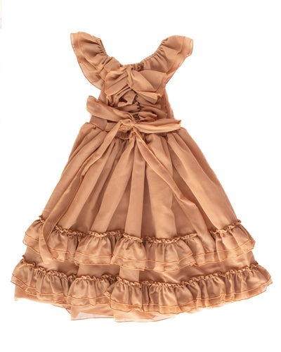 Nellie Ruffle Maxi Dress - Mocha #product_type - Bailey's Blossoms
