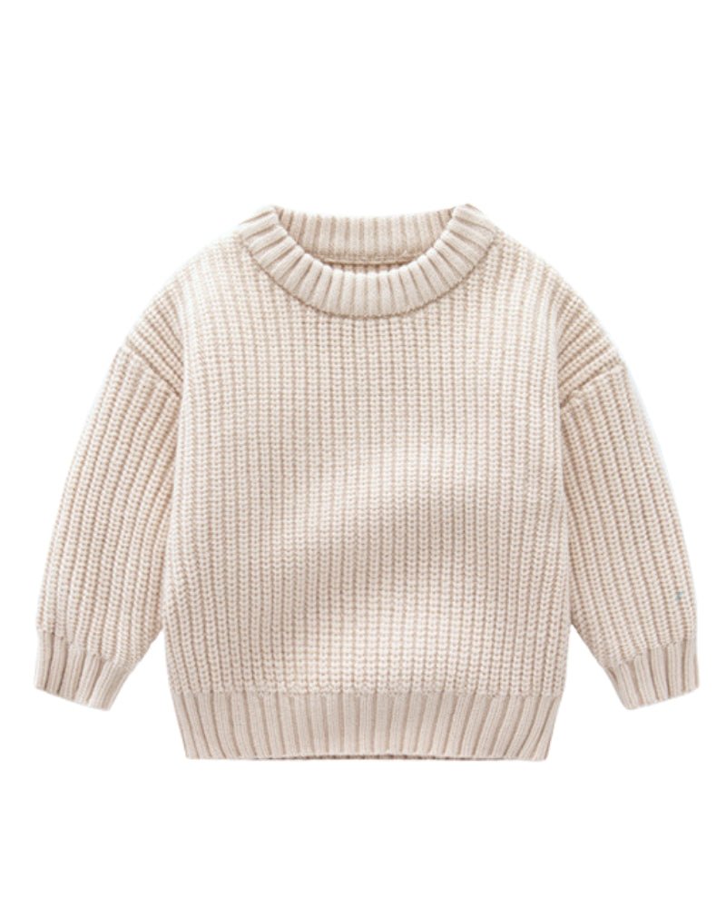 Olive Chunky Knit Cardigan - Ivory #product_type - Bailey's Blossoms