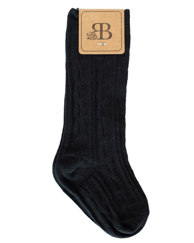 Pepper Knee-High Cable Knit Socks #product_type - Bailey's Blossoms