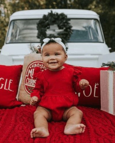 Rhodes Bubble Shorty Romper - Scarlett #product_type - Bailey's Blossoms