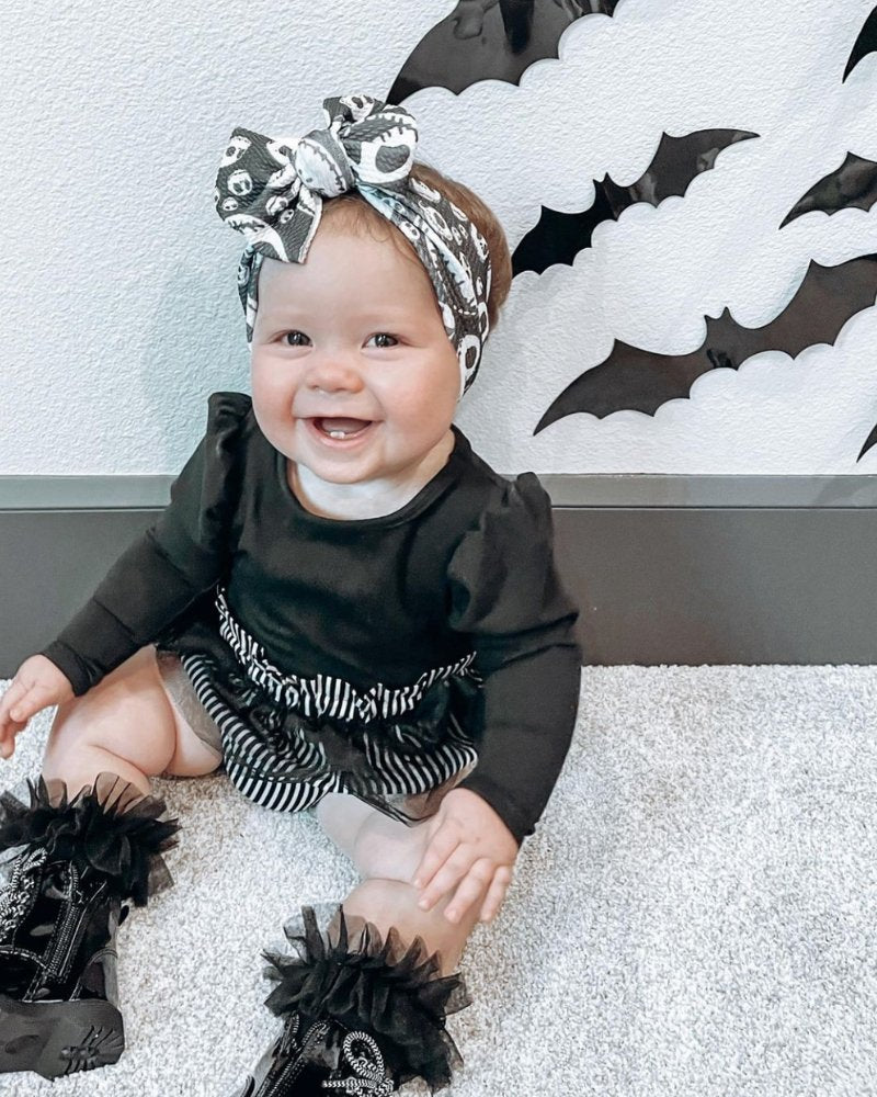 Rosalind Puff Long Sleeve Leotard - Black #product_type - Bailey's Blossoms