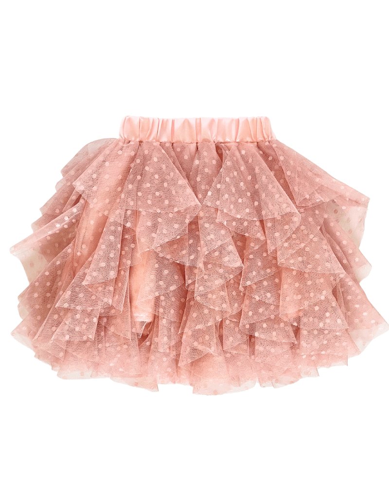 Sherri Twisted Tulle Skirt - Mauve Dot #product_type - Bailey's Blossoms