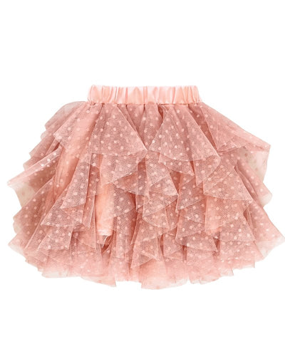 Sherri Twisted Tulle Skirt - Mauve Dot #product_type - Bailey's Blossoms