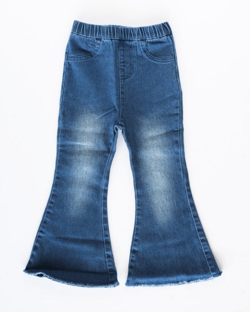 Dark wash bell bottoms hotsell