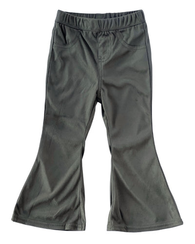 Sophie Suede Bell Bottoms - Olive #product_type - Bailey's Blossoms