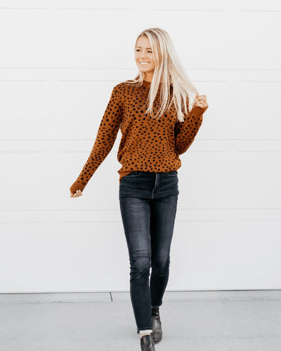 Teddy Cozy Sweater - Safari Dot #product_type - Bailey's Blossoms